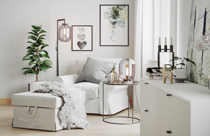 Lattiavalaisin By Rydéns Leola hiekanmusta/savunharmaa