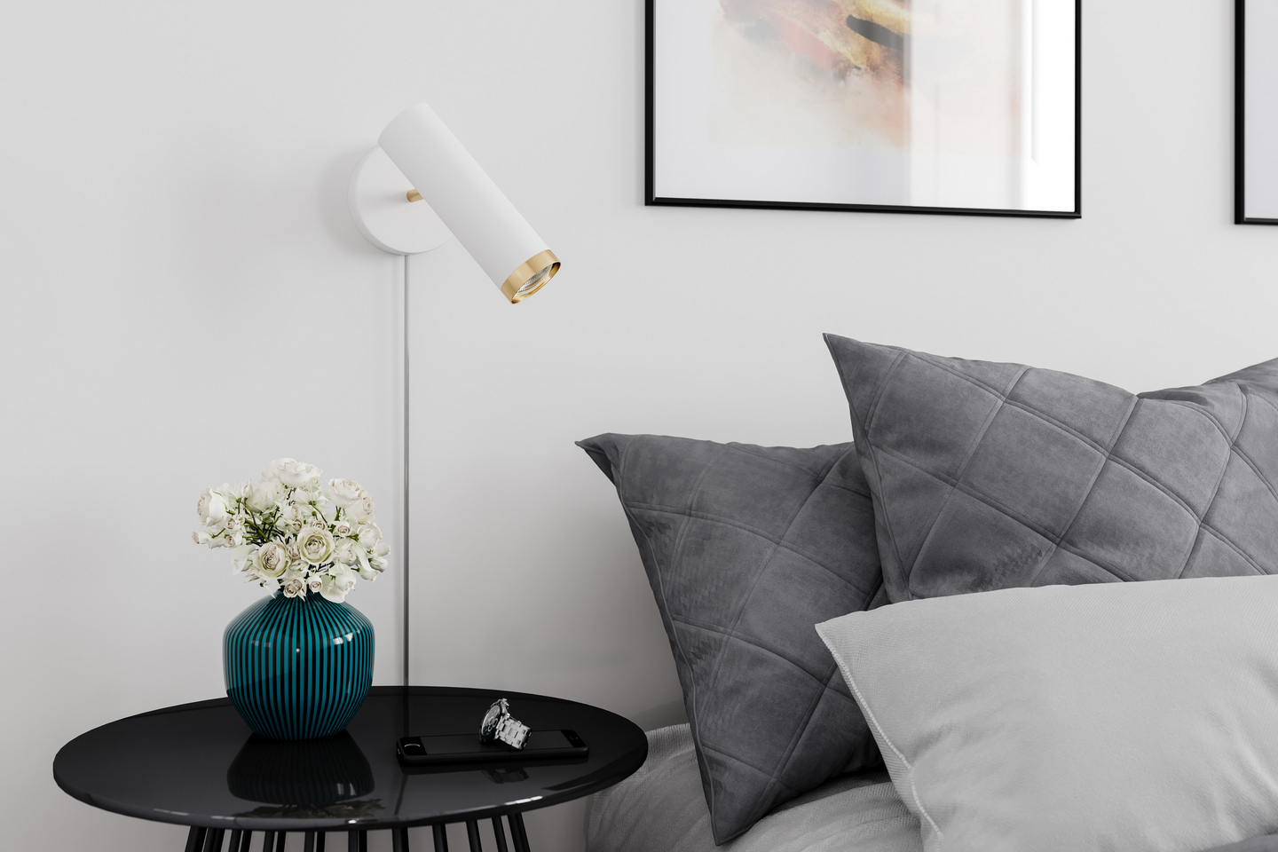 Seinävalaisin By Rydéns Puls mattavalkoinen