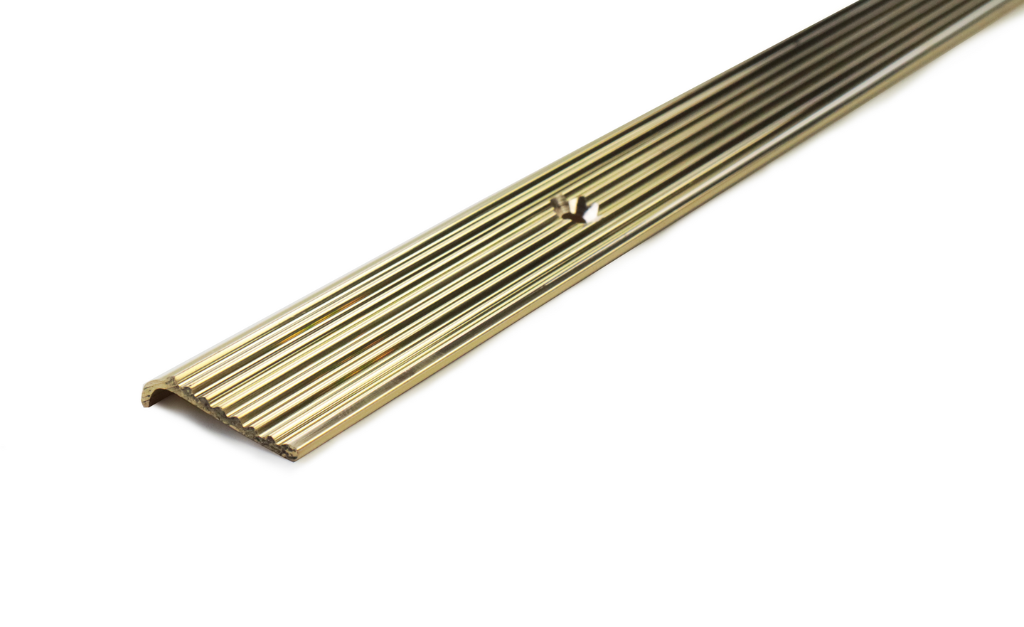 Kynnyslista 23x6,5mm messinki uritettu rei’itetty 3000mm