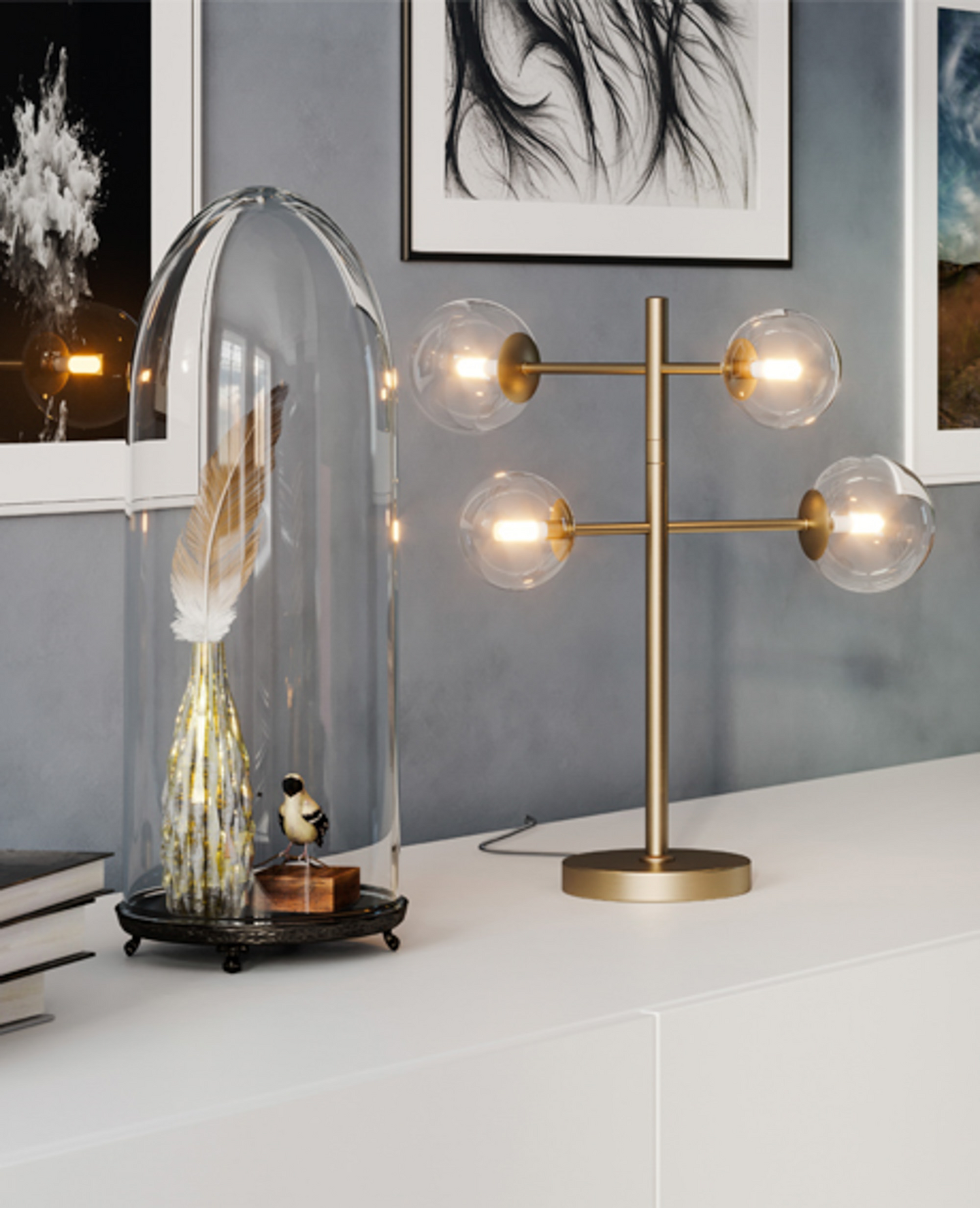 Pöytävalaisin By Rydéns Avenue kulta