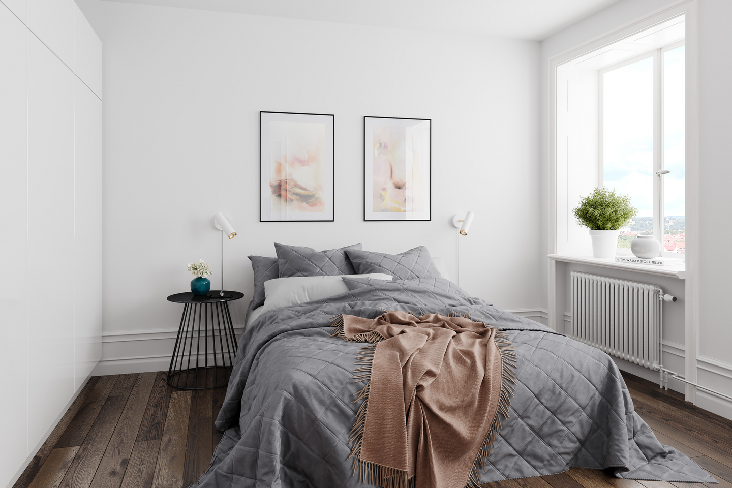 Seinävalaisin By Rydéns Puls mattavalkoinen