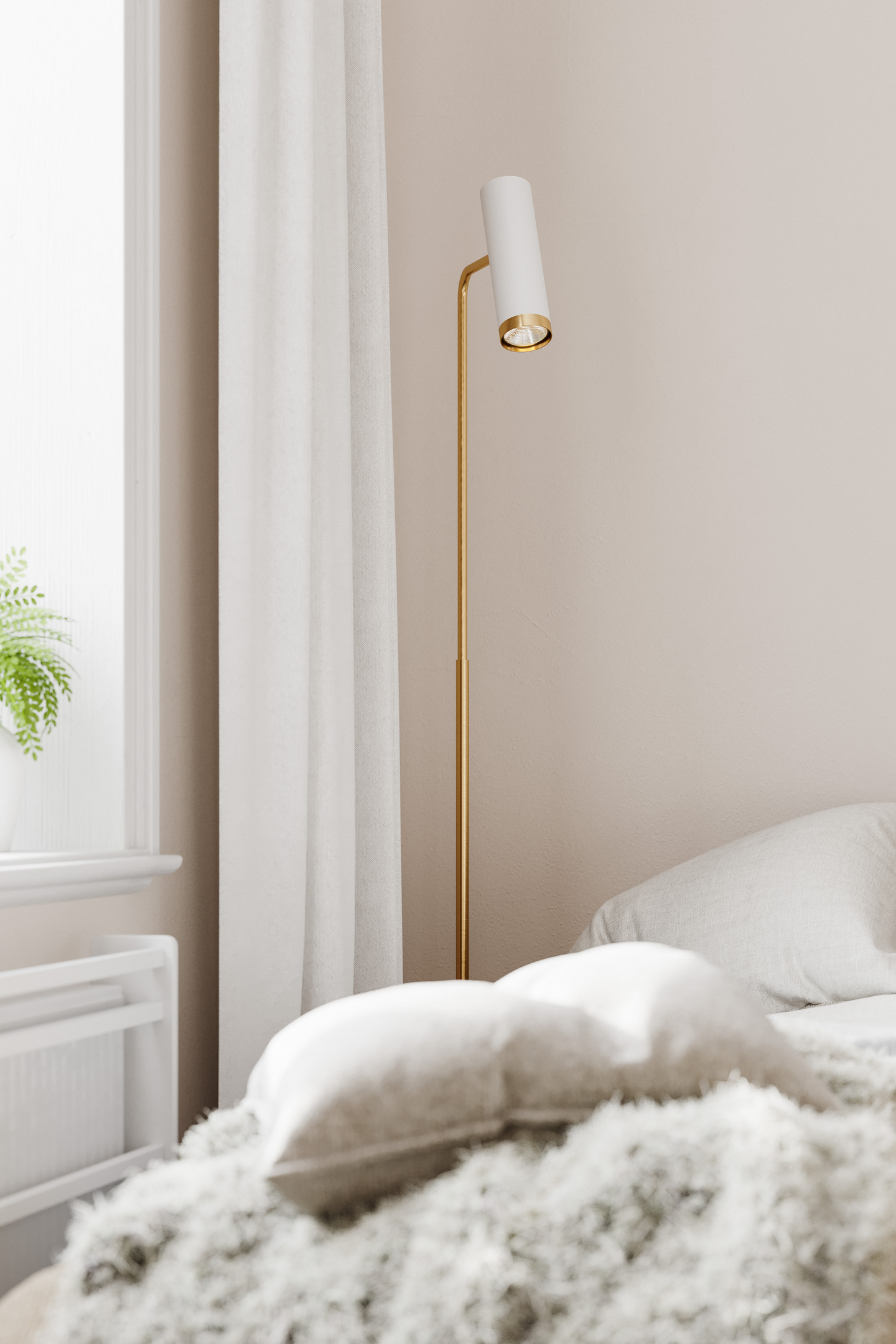 Lattiavalaisin By Rydéns Puls mattavalkoinen