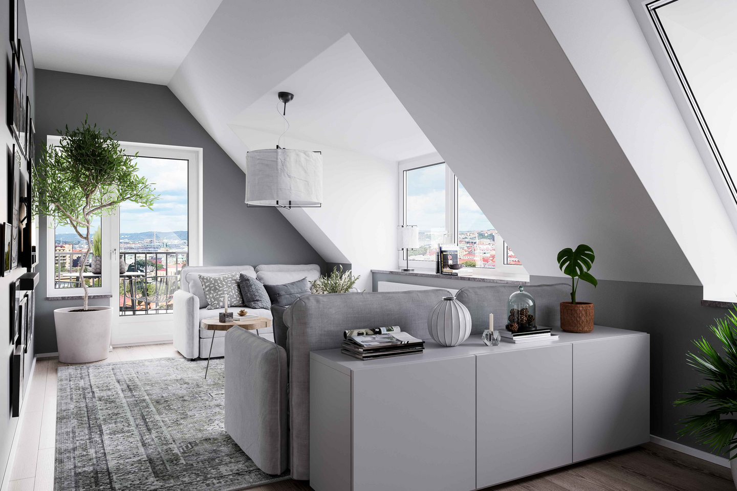 Riippuvalaisin By Rydéns Softy 60cm valkoinen