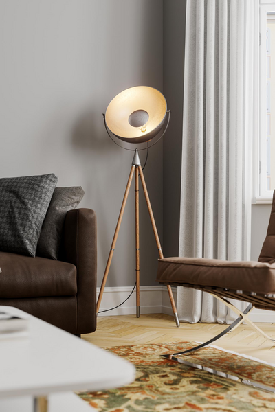 Lattiavalaisin By Rydéns Buckler antiikinhopea