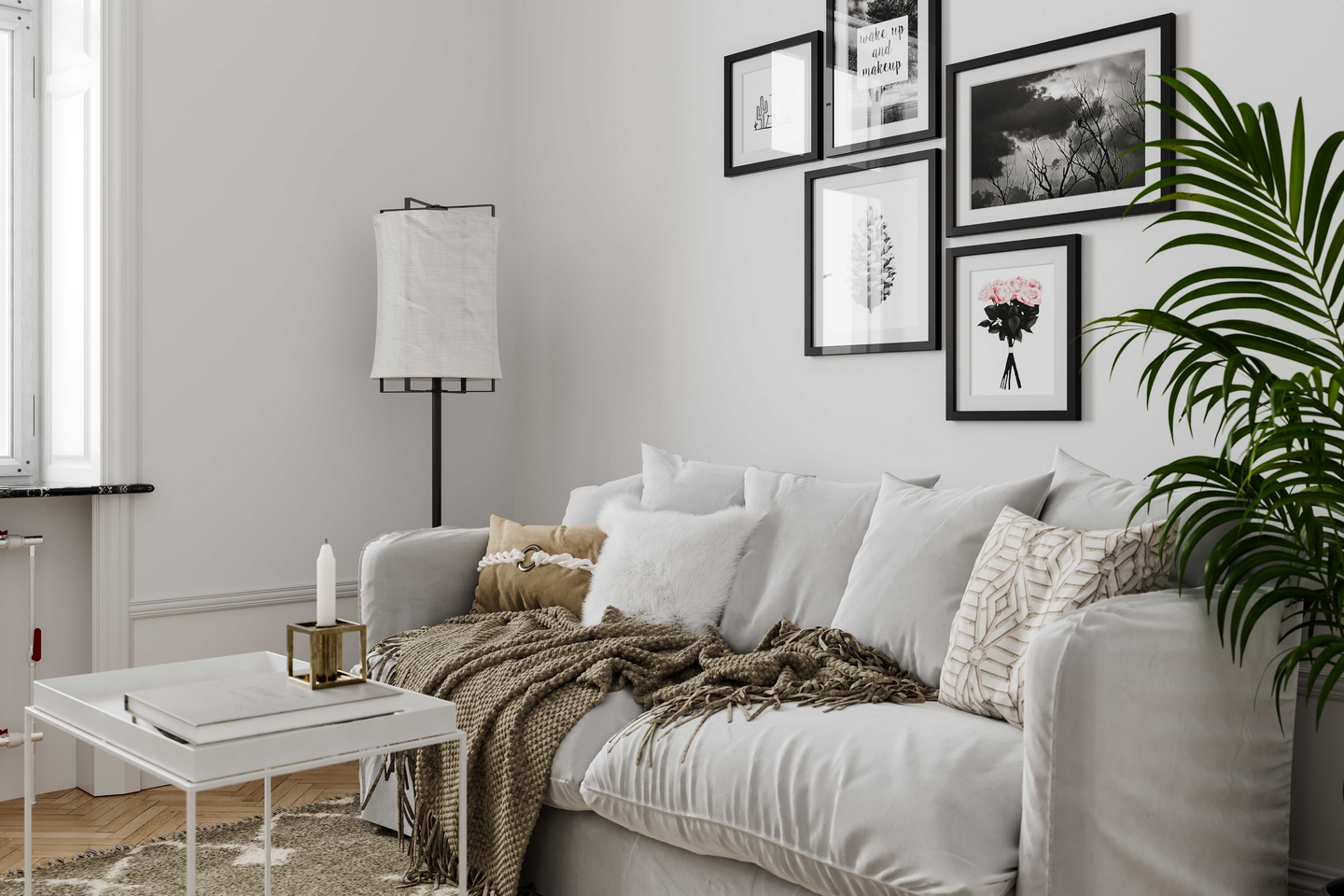 Lattiavalaisin By Rydéns Softy valkoinen