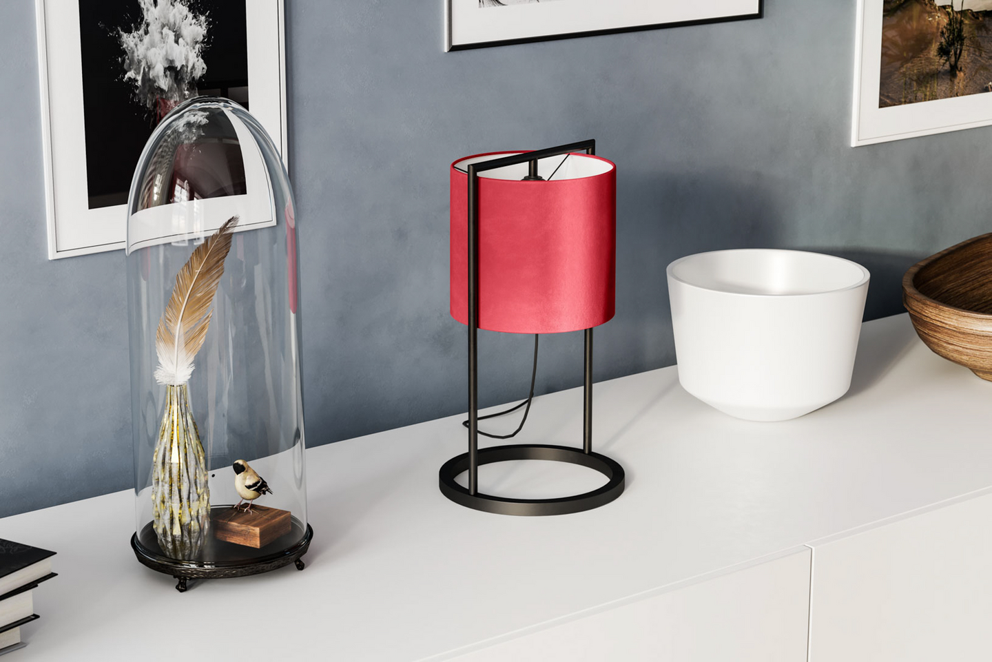 Pöytävalaisin By Rydéns Vieste punainen