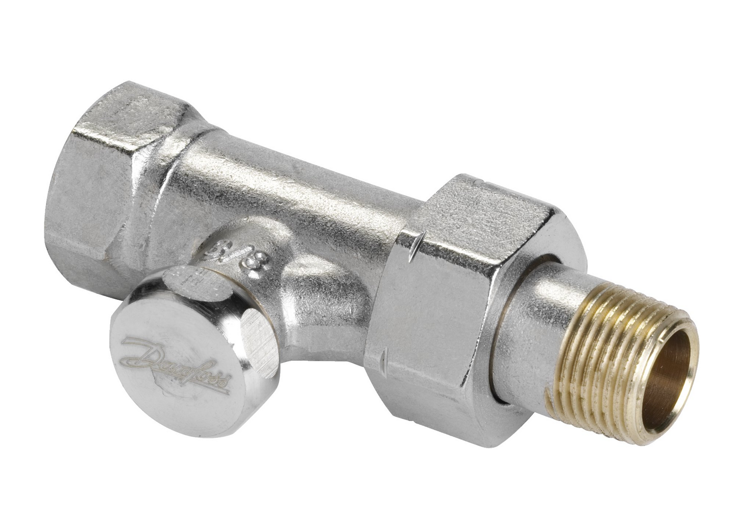 Paluuventtiili Danfoss suora RLV-S 3/8