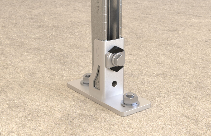 Päätytuki Fischer sf sinkitty 130x50mm m8