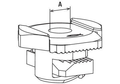 Liukumutteri Fischer fsm sinkitty m8 clix m fls kiskolle
