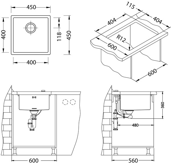 Keittiöallas Alveus Monarch Quadrix 30 Kulta rst