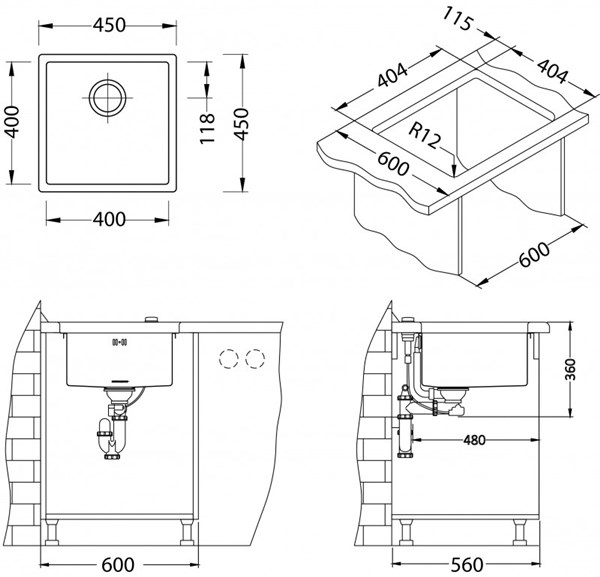 Keittiöallas Alveus Monarch Quadrix 30 Kupari rst