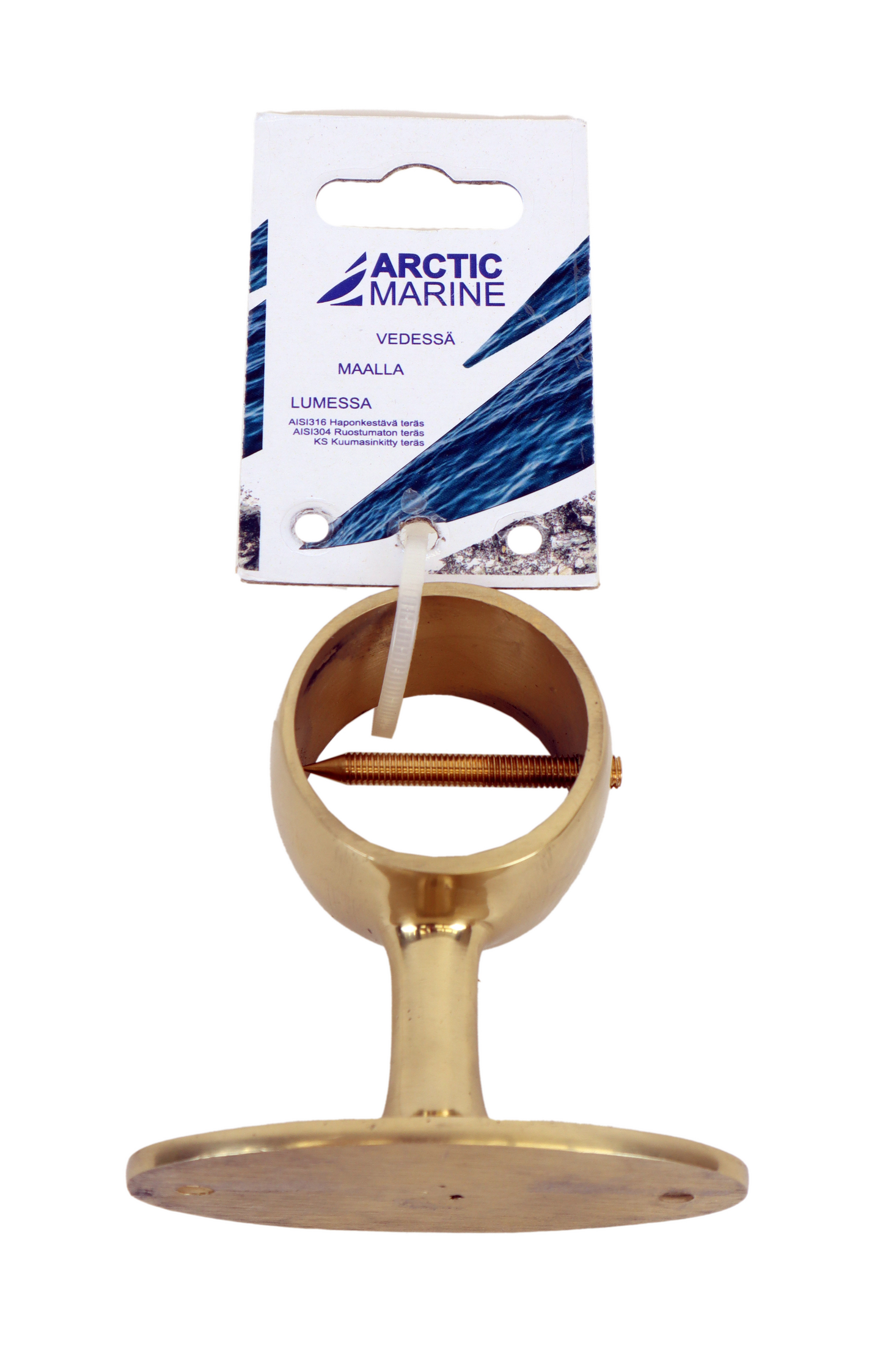 Kaideköyden kannatin 35mm kiillotettu messinki