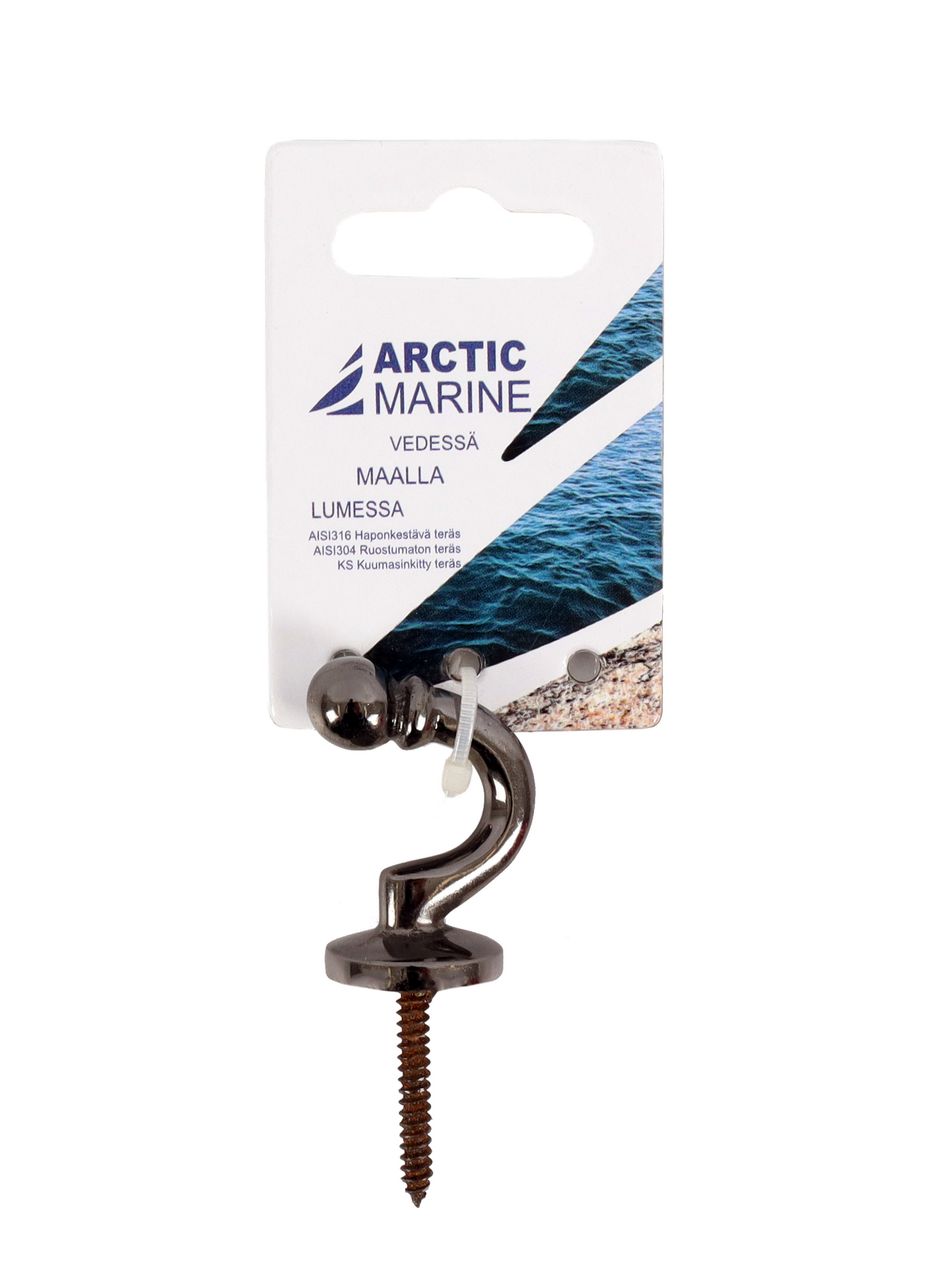 Kaideköyden kuulakoukku musta niklattu messinki