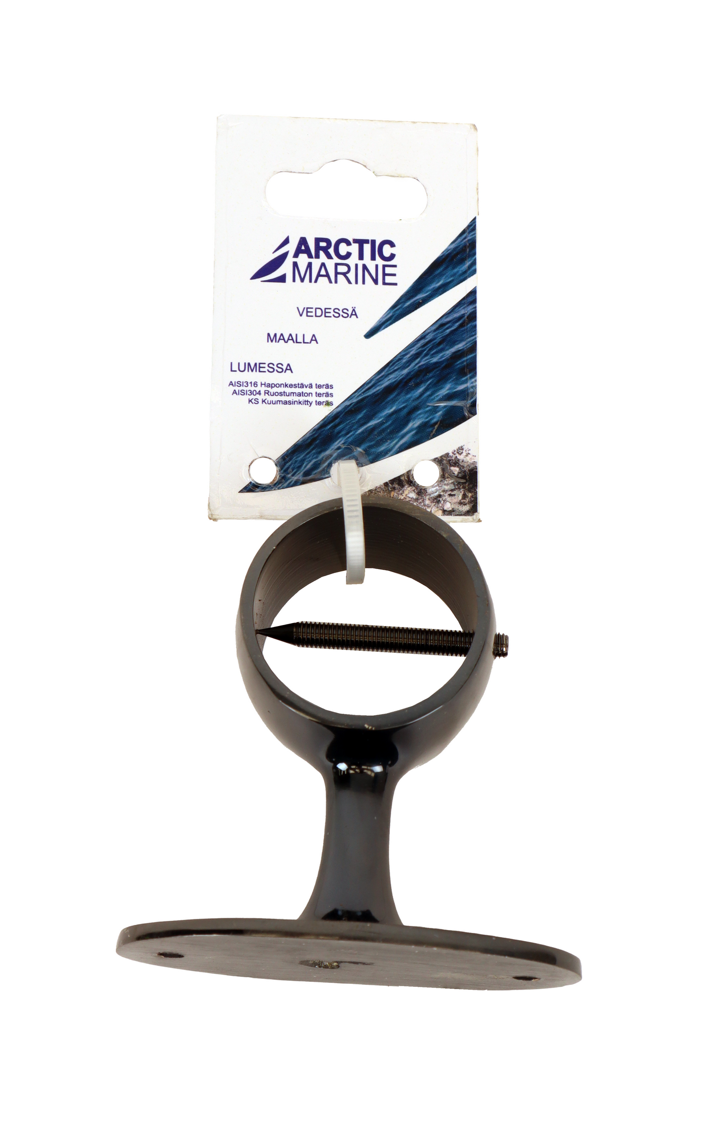 Kaideköyden kannatin 35mm musta niklattu messinki