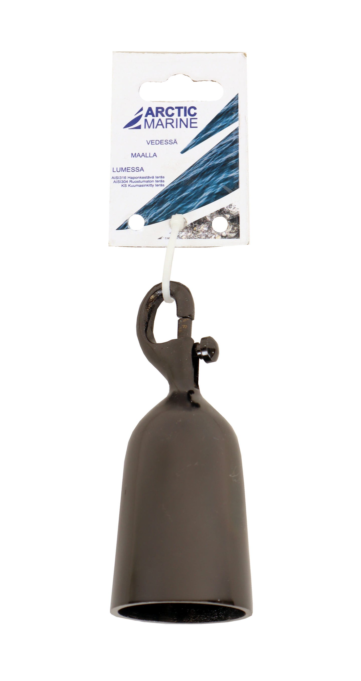 Kaideköyden päätytulppa haalla 35mm niklattu messinki musta