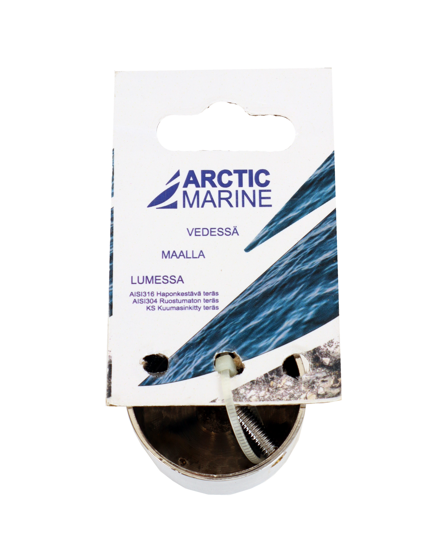 Kaideköyden päätytulppa 35mm niklattu messinki musta