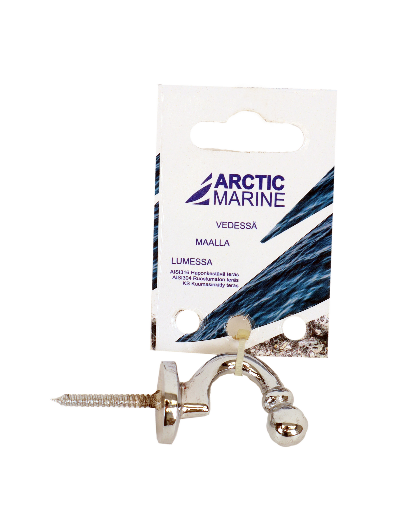 Kaideköyden kuulakoukku kromattu messinki