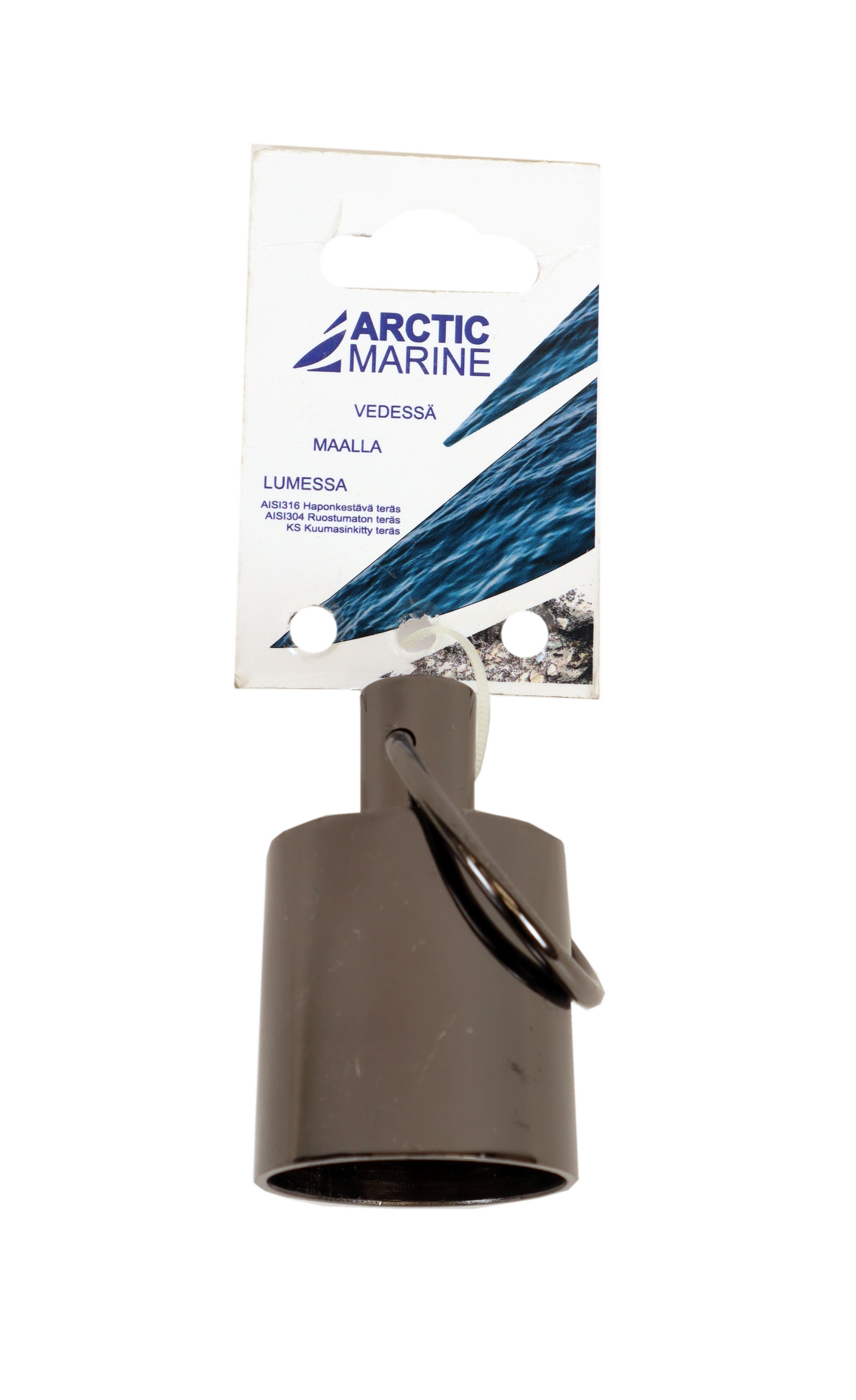 Kaideköyden tulppa ja rengas 35mm niklattu messinki musta