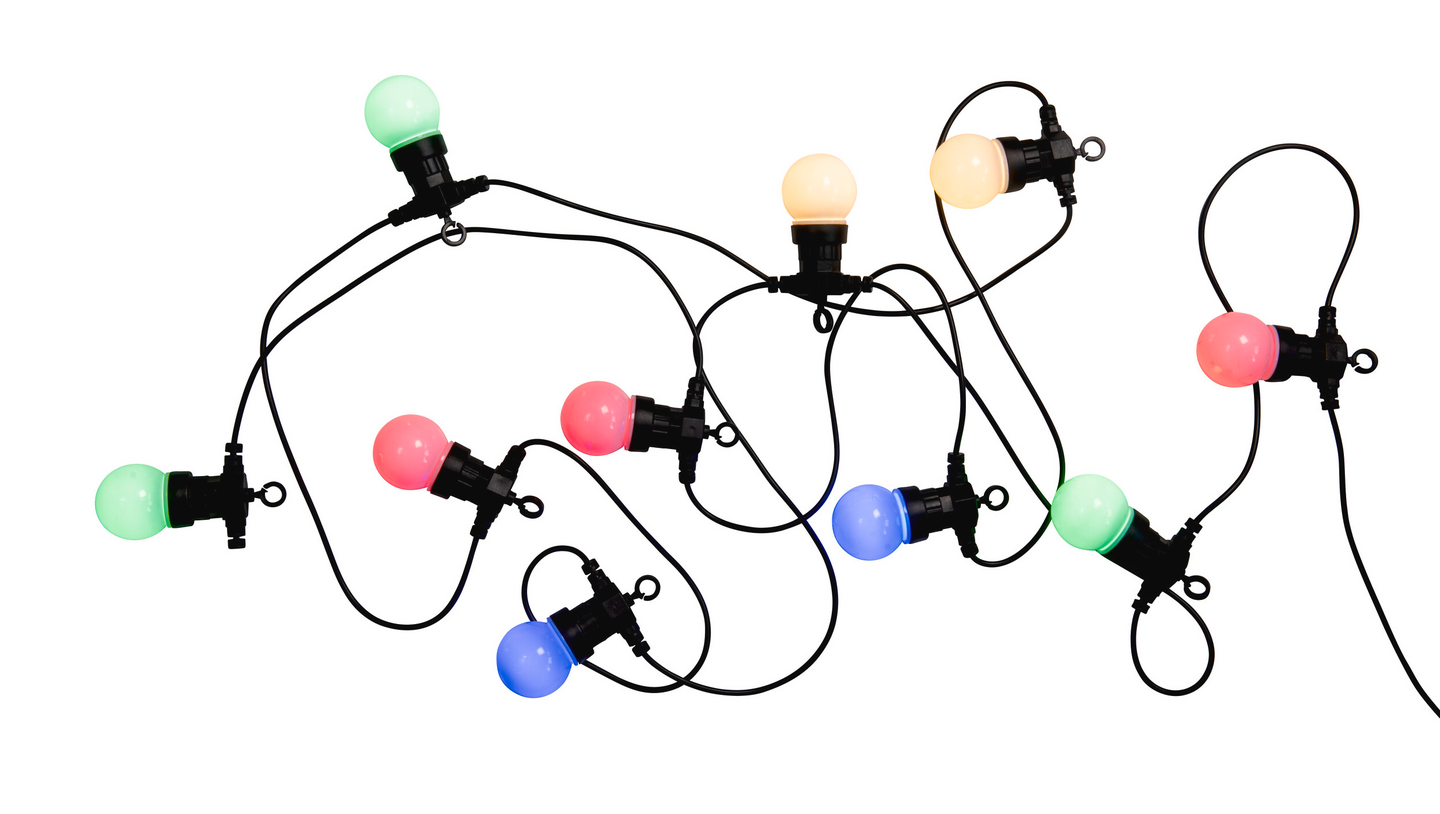 Smart Led-sarja Airam 10 lediä lämmin valkoinen/värimix IP44