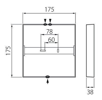 Pinta-asennusvalaisin Airam Kubo 175 12W/830 IP20 PCO himmennettävä valkoinen