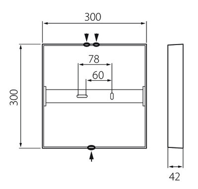 Pinta-asennusvalaisin Airam Kubo 300 21W/830 IP20 DIM PCO valkoinen