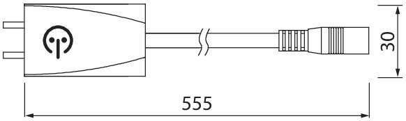Liiketunnistin Airam Linear liitosjohto 0,5m