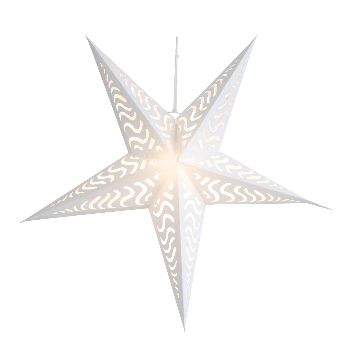 Paperitähti Airam Pallas 52cm valkoinen