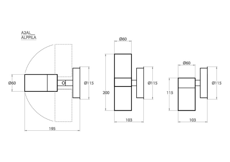 Ulkoseinävalaisin Airam Alppila 2S GU10 35W ruostumaton teräs