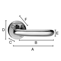 Ulko-Ovenpainike Beslagsboden Design B725 kiiltävä nikkeli