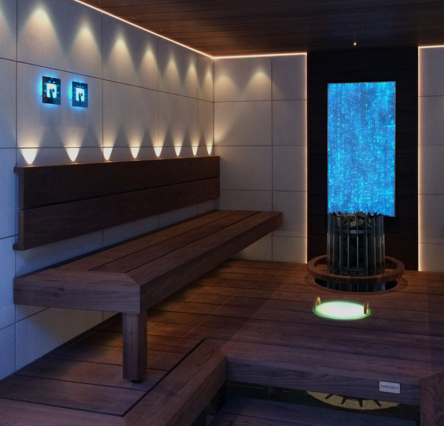 Saunan lämpömittari Cariitti Sq valokuitu