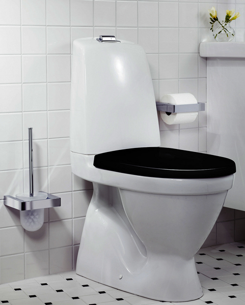 Wc-istuinkansi Gustavsberg Nautic 9M26S136 kova SCQR musta