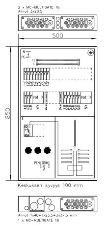 Mittauskeskus UTU uppo/pinta Boxer 3418K V 35A IP30