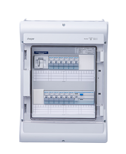 Ryhmäkeskus UTU Basset 3412 V 35A IP44 polystyreeni