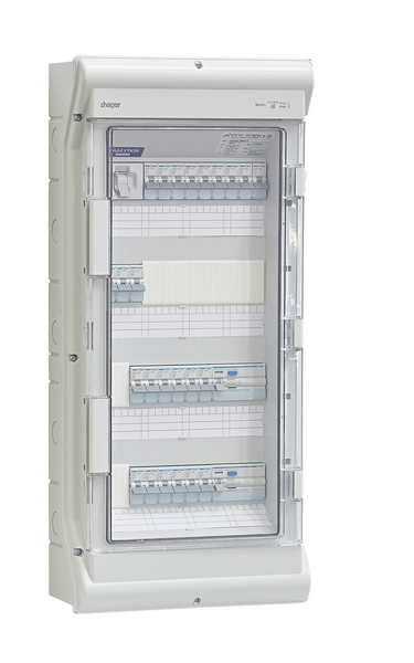 Ryhmäkeskus UTU Basset 3824 V 50A IP44 polystyreeni
