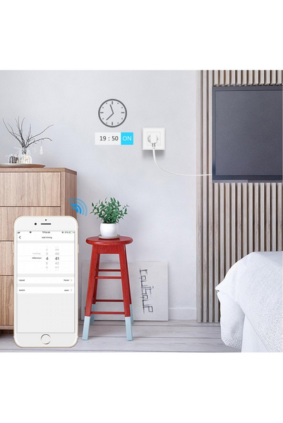 Pistorasia Woox WiFi uppoasennettava 1-osainen 10A