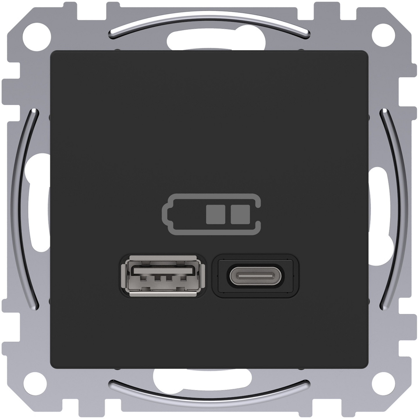 Latauspistorasia Schneider Exxact A+C Power Delivery 45w antrasiitti