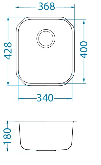Keittiöallas Alveus Variant 40 U ruostumaton teräs