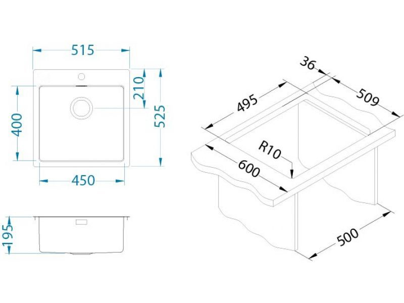Keittiöallas Alveus Pure 30 rst