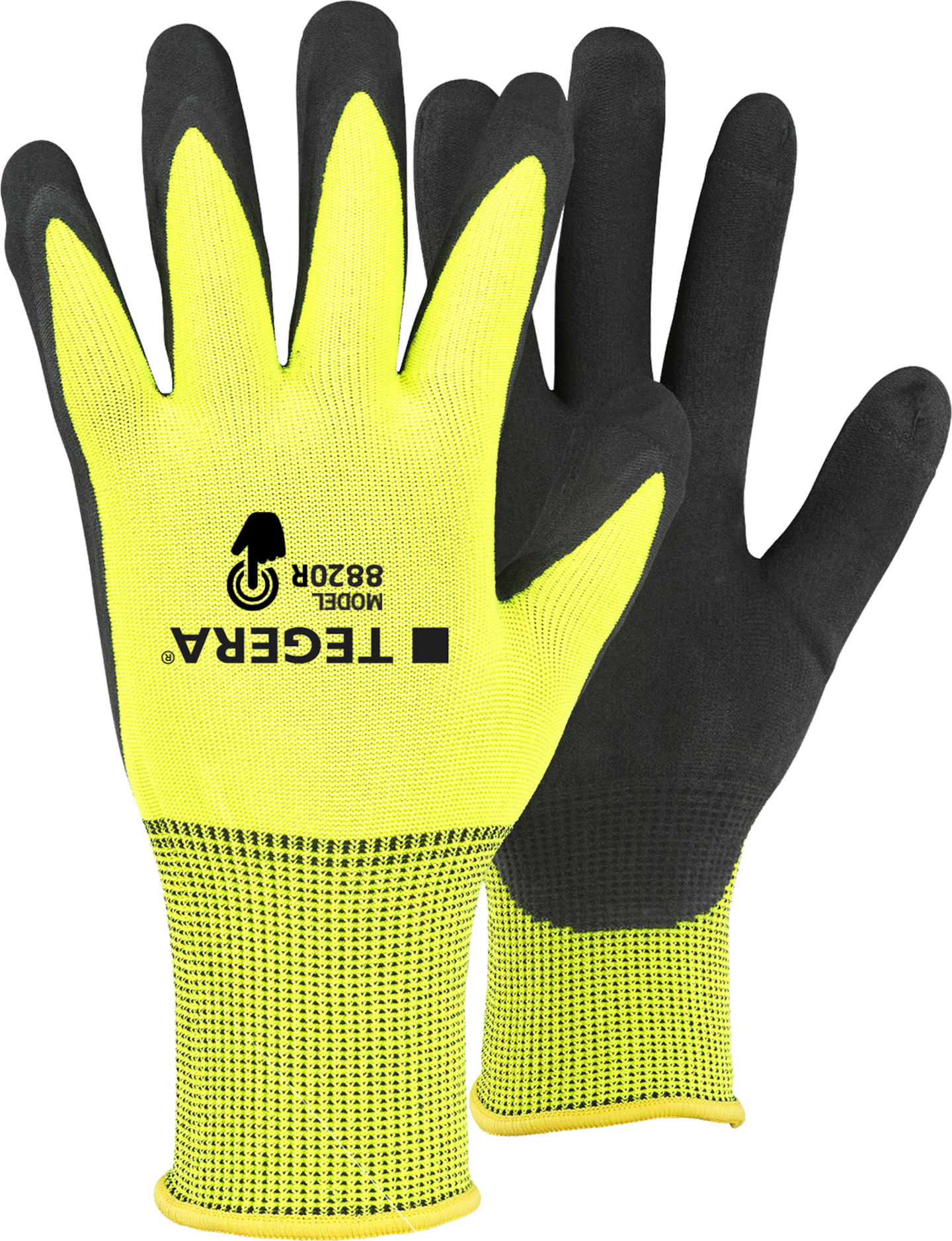 Asennuskäsineet TEGERA 8820R synteettiset nitriilivaahto