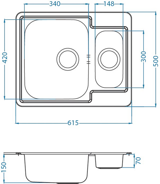 Keittiöallas Alveus Line 50 rst