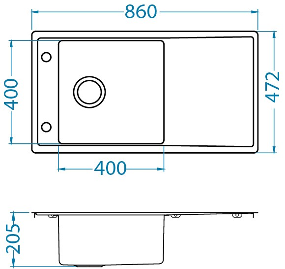 Keittiöallas Alveus Stricto 20 rst