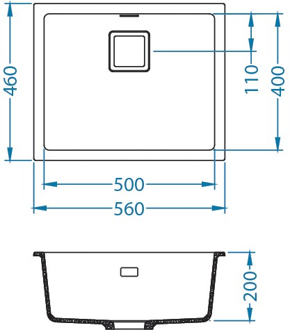 Keittiöallas Alveus Quadrix 50 Steel Komposiitti