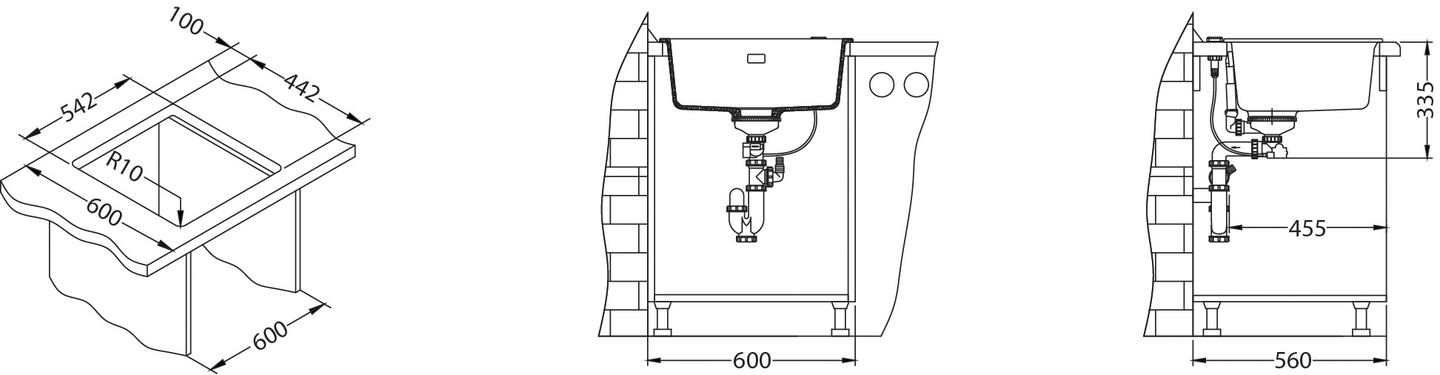 Keittiöallas Alveus Quadrix 50 Steel Komposiitti