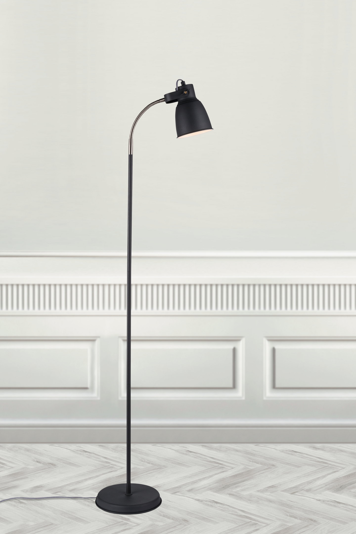 Lattiavalaisin Nordlux Adrian E27 125mm musta