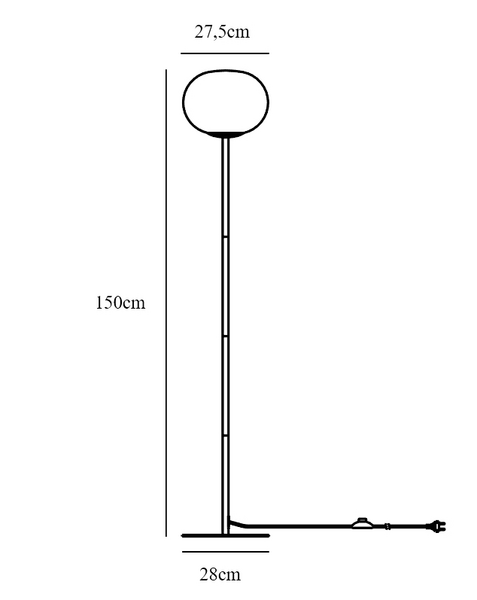 Lattiavalaisin Nordlux Alton E27 musta