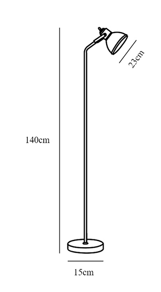 Lattiavalaisin Nordlux Aslak E27 musta