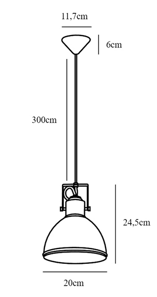 Riippuvalaisin Nordlux Aslak E27 musta