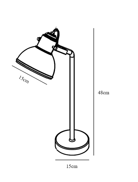 Pöytävalaisin Nordlux Aslak E27 musta