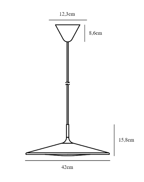 Riippuvalaisin Nordlux Balance 17,5W 1700lm 2700K musta