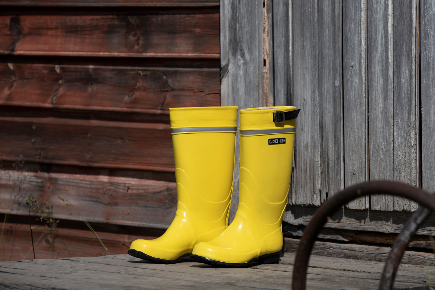 Kumisaappaat Nokian Kontio keltainen